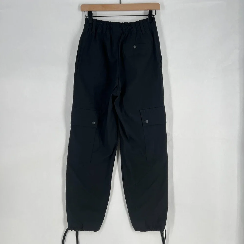 Nike Air Jordan Cargo Pants Womens XS Black Cotton Loose Fit High Rise Outdoor - Picture 7 of 16